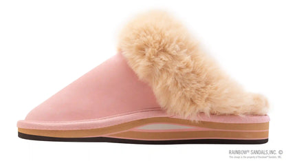 Sunset Snugs2 - Leather, Fleece Lined Slipper Double Layer Arch