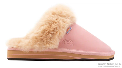 Sunset Snugs2 - Leather, Fleece Lined Slipper Double Layer Arch