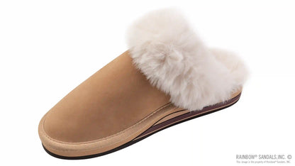 Sunset Snugs2 - Leather, Fleece Lined Slipper Double Layer Arch