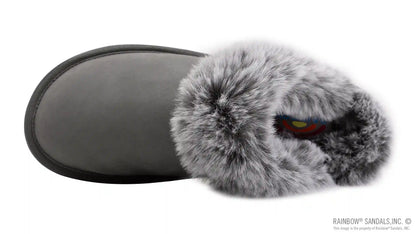 Sunset Snugs - Leather, Fleece Lined Slipper Single Layer Arch