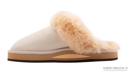 Sunset Snugs - Leather, Fleece Lined Slipper Single Layer Arch