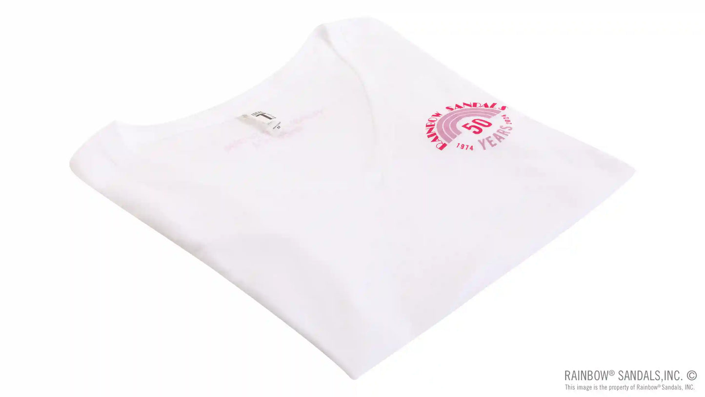Ladies' V-Neck T-Shirt 50 Year Anniversary