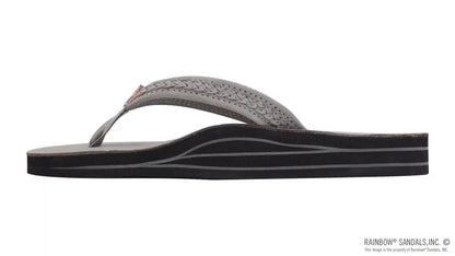 The Willow – Double Layer Arch Support Premier Leather with Inset Double Braided 3/4” Medium Strap