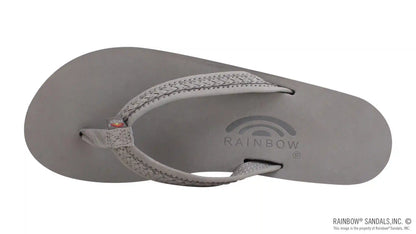 The Willow – Double Layer Arch Support Premier Leather with Inset Double Braided 3/4” Medium Strap