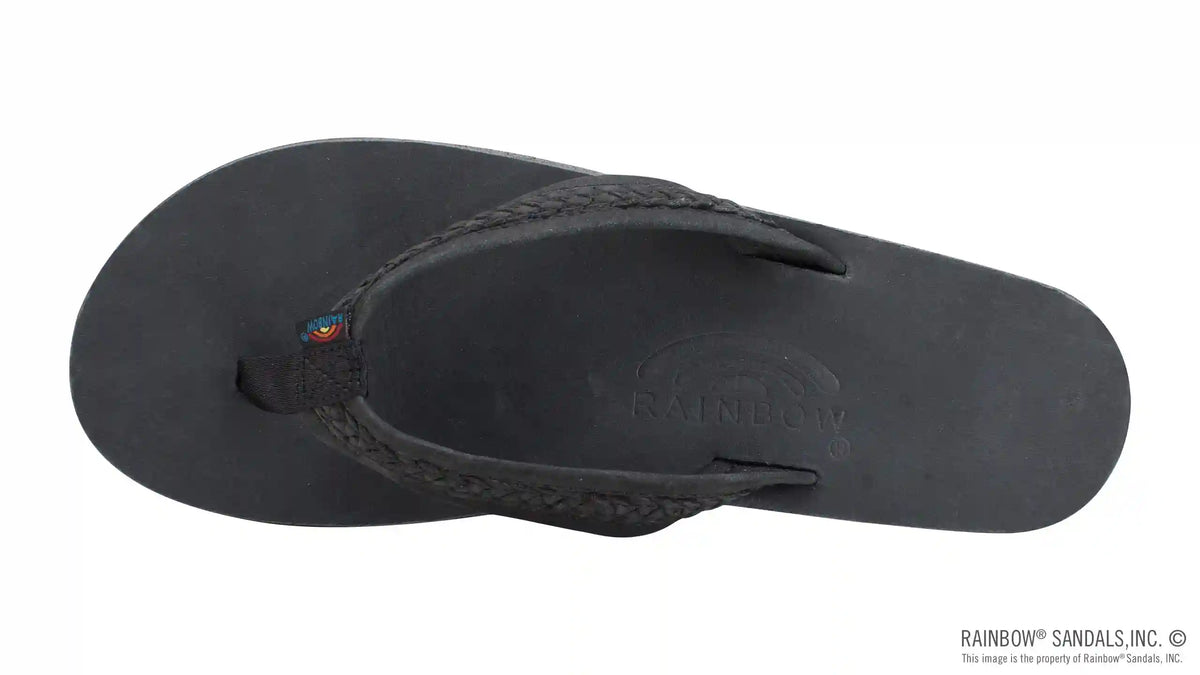 The Willow – Double Layer Arch Support Premier Leather with Inset Double Braided 3/4” Medium Strap